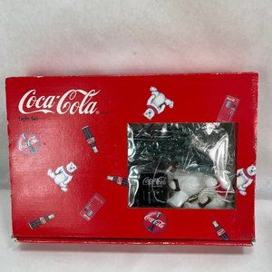 3/$25 Vintage Coca-Cola string lights with cola bottle and polar bears